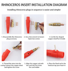 PHLTD 200A High Power Professional Stage Lighting and Sound Rhino Plug Single Core High Current Cable Connector Wiring Diagram