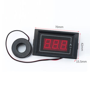 PHLTD D85-5035VA 交流电压电流表，高精度数字显示，双显示，适用于 220V、380V 三相交流电，量程 60-500V，尺寸：70x42x15.5mm