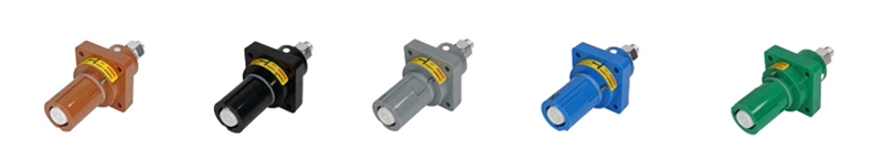 PHLTD 欧洲标准 150–400A 380V 单芯 Rhino 插座连接器，适用于舞台灯光 – 棕色、黑色、灰色、蓝色、绿色