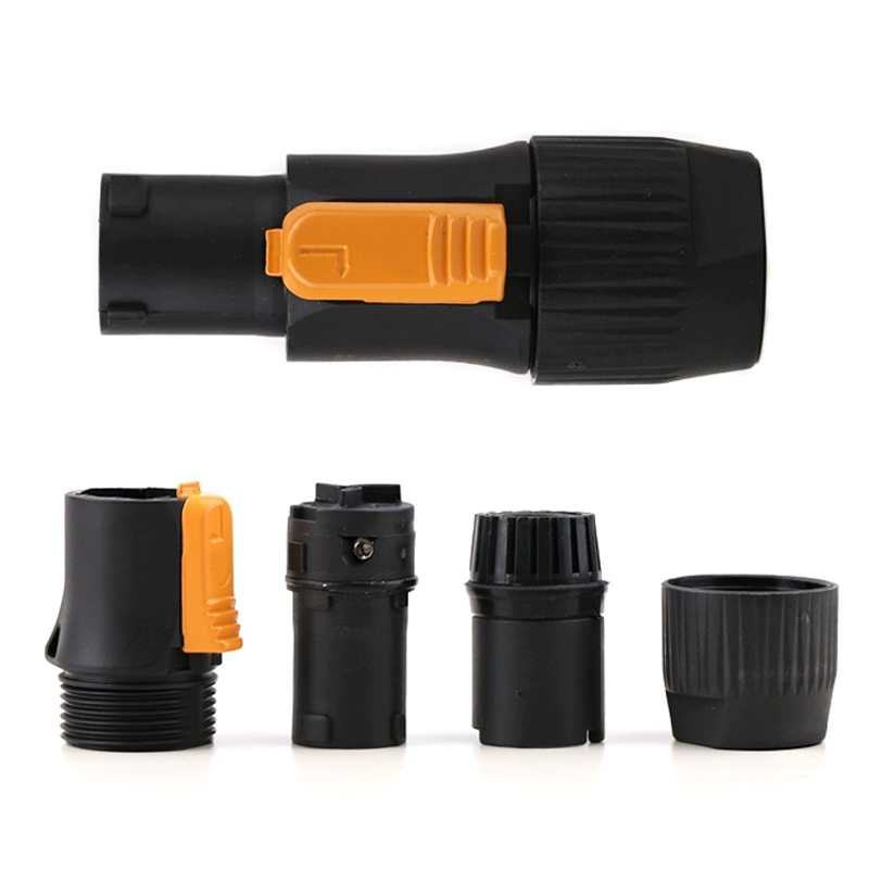 PHLTD IP65 防水插座 LED 大屏幕舞台灯光音频三针连接器插头感应图