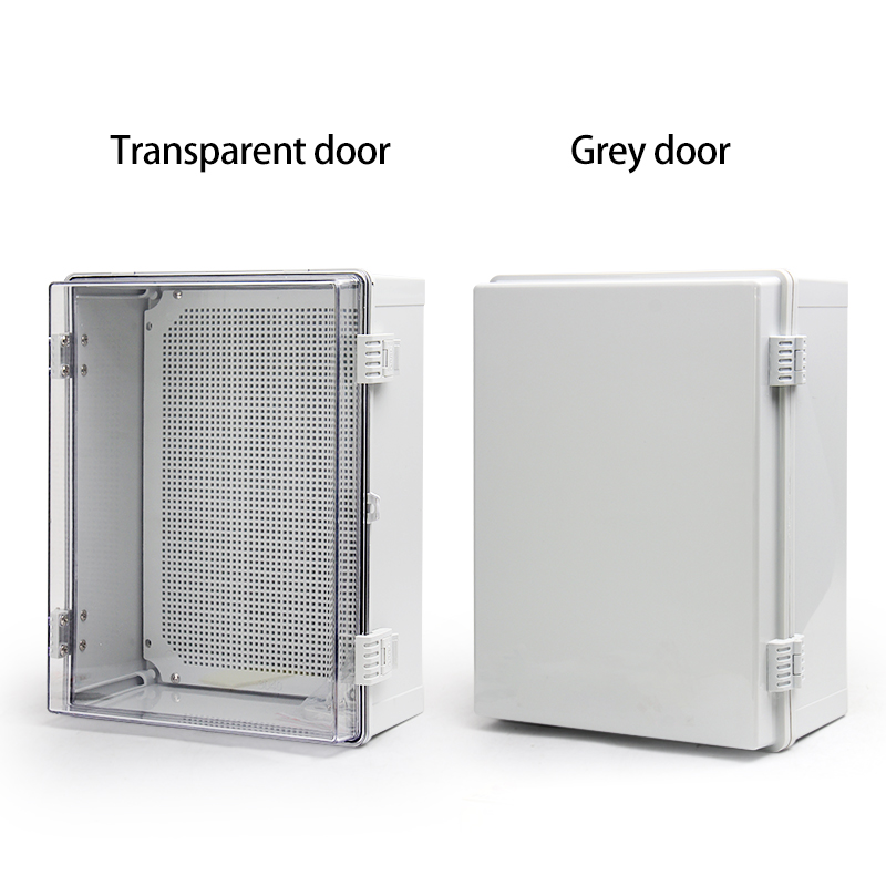 PHLTD户外防水配电箱底座塑料扣透明灰色可选