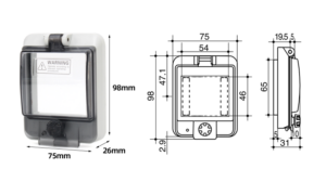 PHLTD 3位防水窗（无底）