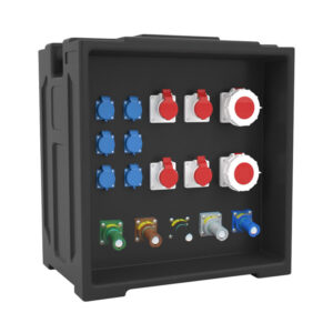 1PHLTD large stage LED lighting display panel power distribution box, stage power box, six national standard sockets, four industrial sockets, two 63A socke