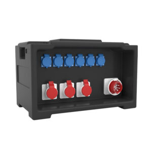 3PHLTD stage lighting and sound equipment stage lighting distribution box equipped with 6 European standard sockets, 3 industrial sockets, and 1 industrial plug
