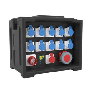 6PHLTD stage lighting distribution box portable stage distribution box stage DJ equipment LED lighting 11 industrial sockets, one 63A, one five core industrial plug