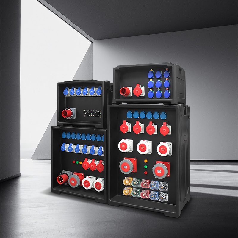 Stage socket box, sturdy and durable stackable distribution box, providing stable power connection