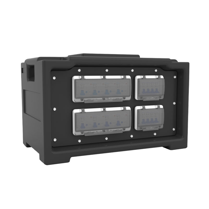 PHLTD Stage Lighting Box, 6 Schuko Sockets, 4 Industrial Sockets, 1 Industrial Plug - 图片 2