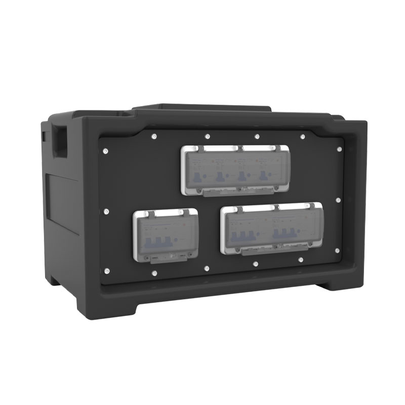 PHLTD Stage Lighting Distribution Box, 6 Schuko Sockets, 3 Industrial Sockets, 1 Industrial Plug - 图片 2