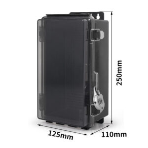 PHLTD防水插箱黑色透明尺寸图