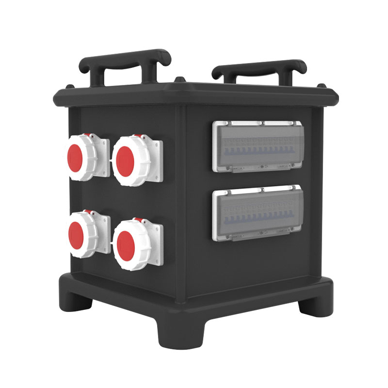 PHLTD portable stage lighting distribution box, equipped with seven IP67 63A sockets, seven IP44 sockets, and ten Powerlock sockets - 图片 2