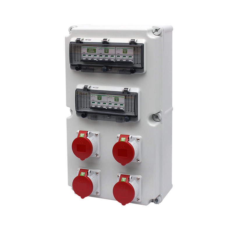 PHLTD IP44 Waterproof Wall-Mounted Power Maintenance Box, Outdoor Portable Construction Site Temporary Switch Small Box - 图片 4