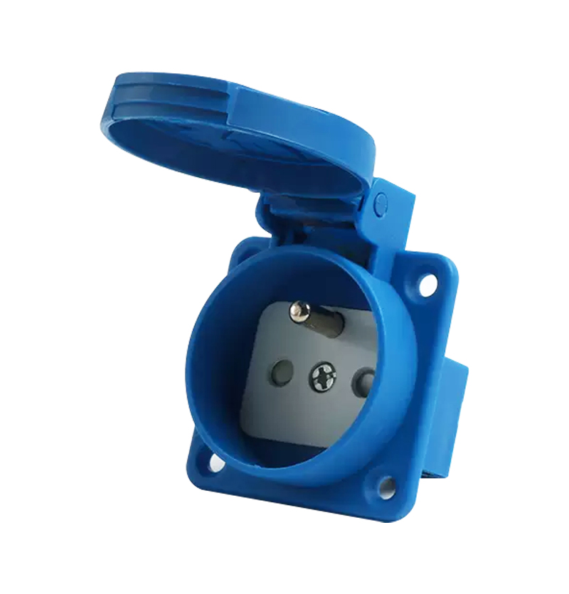 PHLTD French SCHUKO concealed socket 16A 220V fixed French standard cabinet input power transmission plug socket - 图片 2