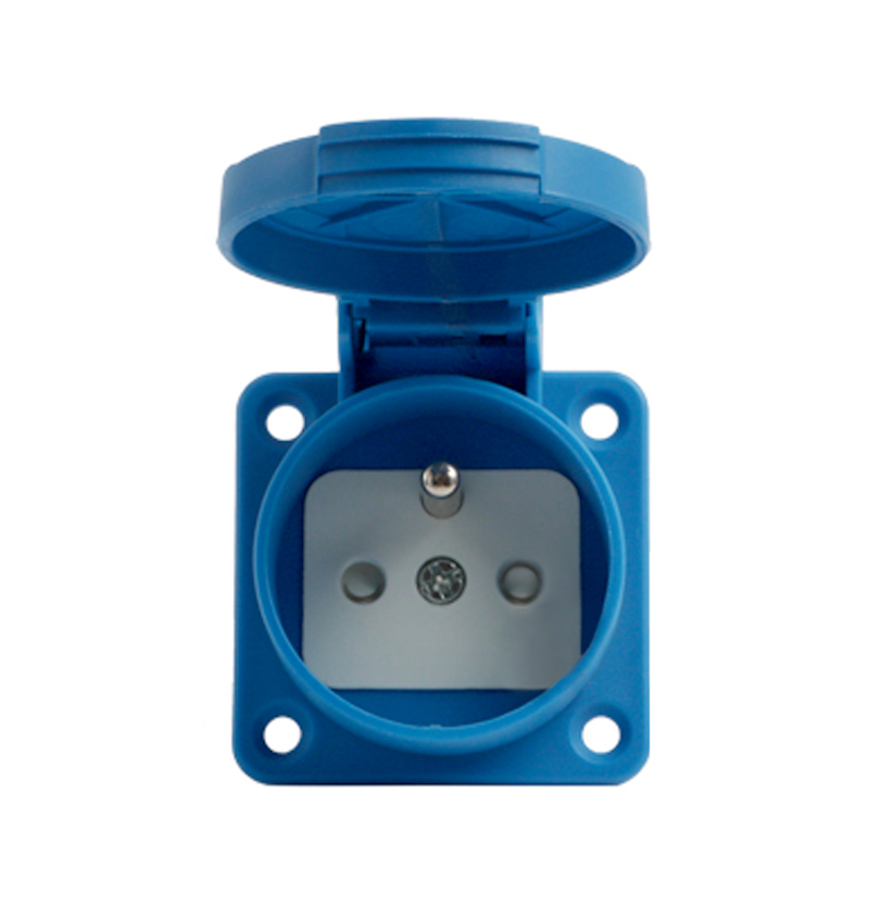 PHLTD French SCHUKO concealed socket 16A 220V fixed French standard cabinet input power transmission plug socket - 图片 3