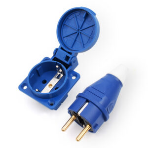 PHLTD IP54 European standard outdoor waterproof plug socket 16A outdoor rainproof charging pile socket