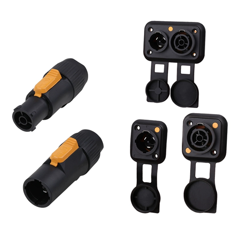 PHLTD IP65 Waterproof Power Supply Aviation Plug Socket, 3-Core, 20A Single-Phase Connector, Beam Socket for Stage Lighting and Sound Systems