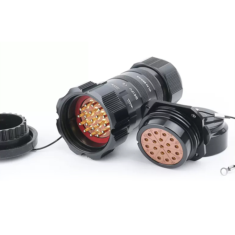 PHLTD Square Flange Socket WL52K19Z, IP67 Threaded Connection, Aluminum Anodized Shell - 图片 2