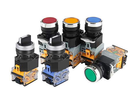 PHLTD button switch and rotary switch, industrial electrical equipment control solution, providing reliable switch operation