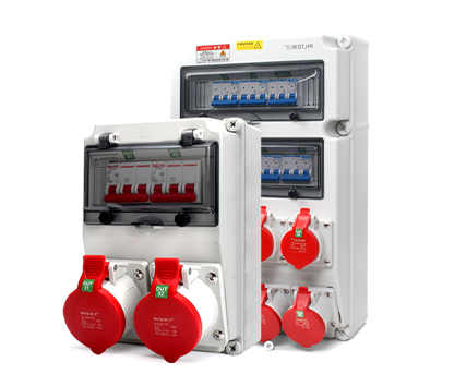 PHLTD wall mounted socket box, industrial grade waterproof power distribution box, suitable for stage lighting and audio power supply