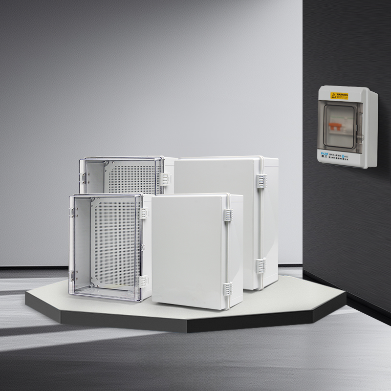 Durable plastic electrical box suitable for power distribution and equipment protection