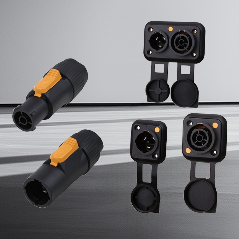 PHLTD black beam connector socket for stage lighting, waterproof and durable